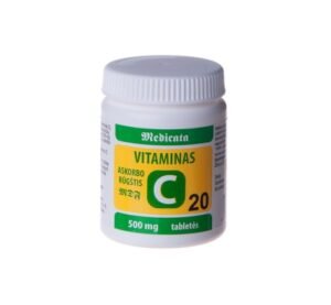 Vitaminas c 500 mg (l-askorbo rūgštis) n20 12 g